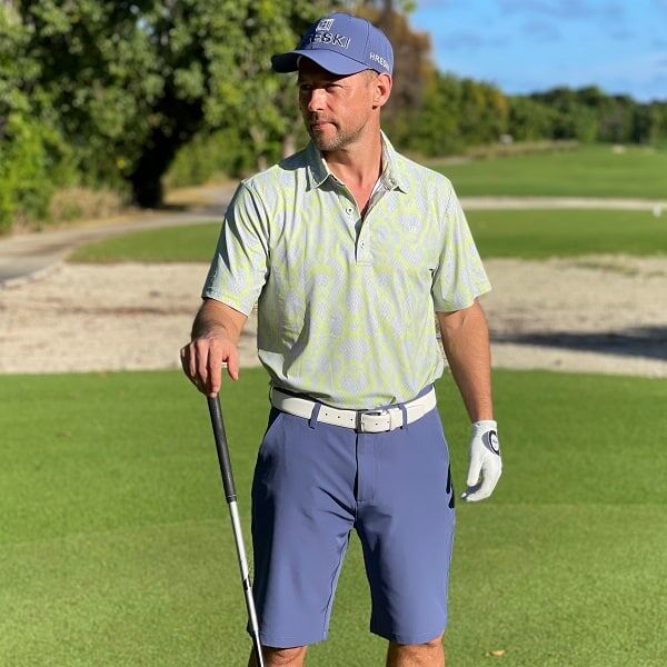 Dark Blue-Gray Golf Shorts - Hreski 607 - Image 3