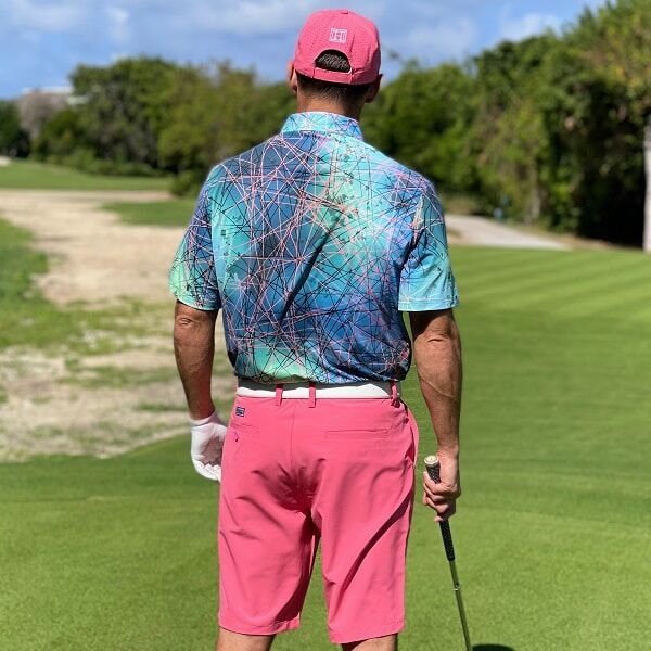 Abstract Geometric Lines Golf Shirt - Hreski 167 - Image 8