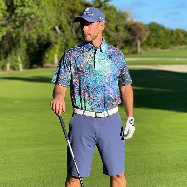 Dark Blue-Gray Golf Shorts - Hreski 607 - Image 4