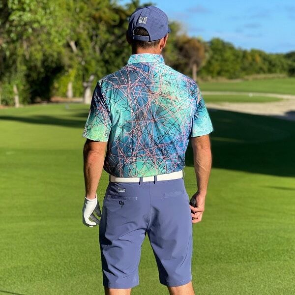 Abstract Geometric Lines Golf Shirt - Hreski 167 - Image 7