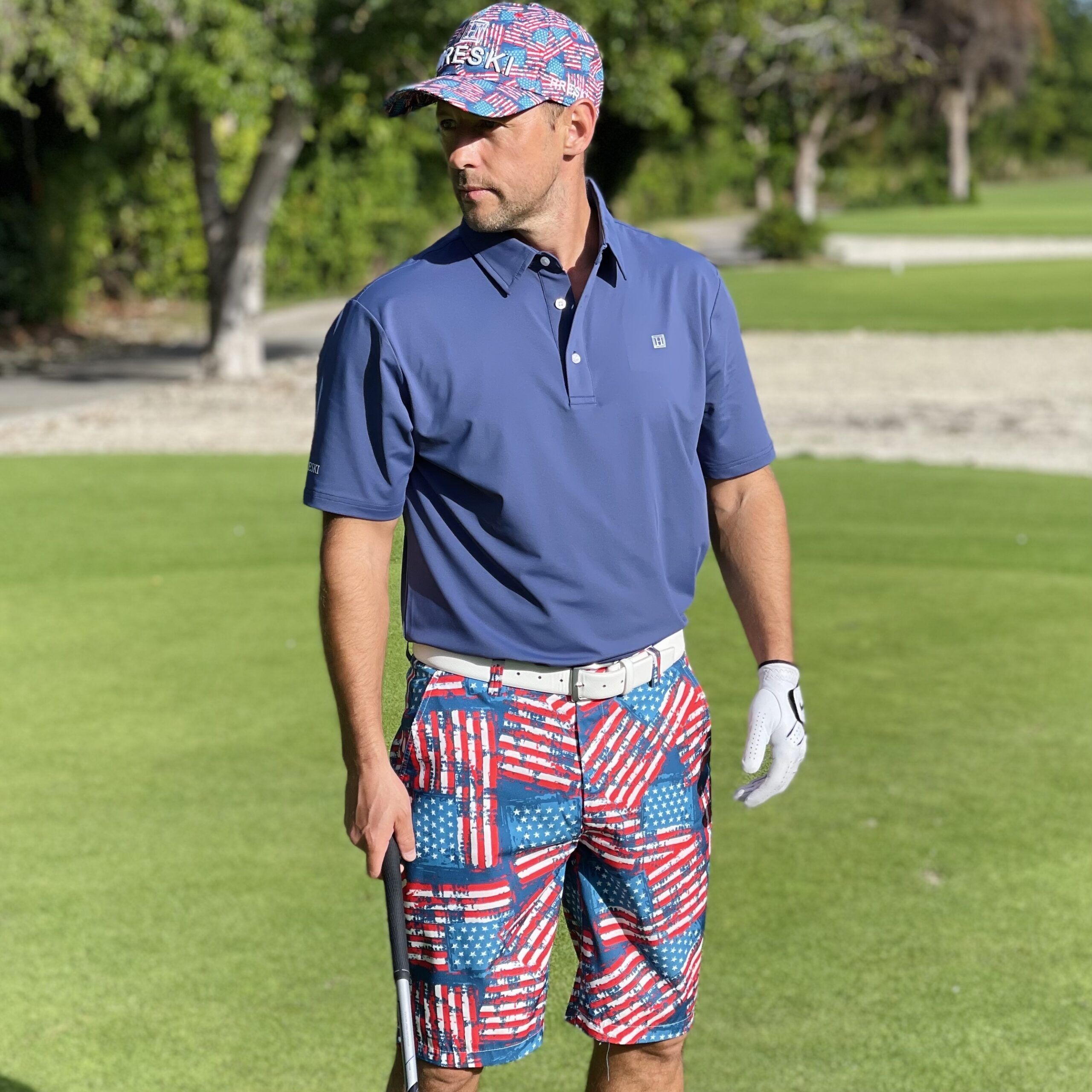 Dark Blue-Gray Golf Shirt - Hreski 607 - Image 3